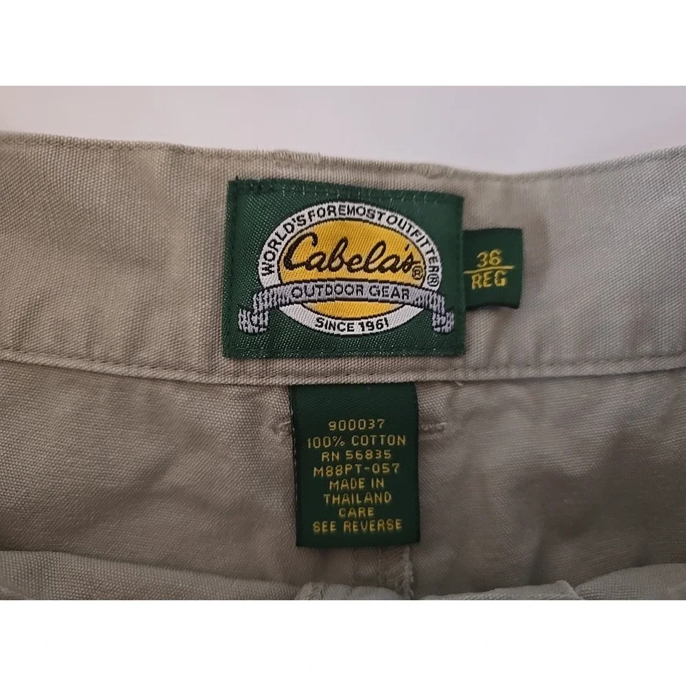 Cabela's Men's Khaki Cargo Pants Size 36 Regular
